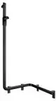 Keuco-KE-Duschhandlauf-AXESS-35008-m-Br-stg-li-550-550-1301mm-sw-matt-35008376602 gallery number 1